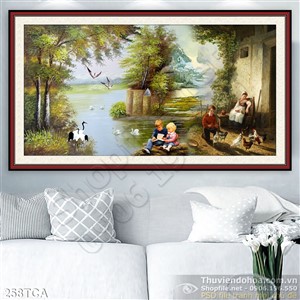 Tranh Sơn Dầu Châu Âu cuộc sống ở nông thôn