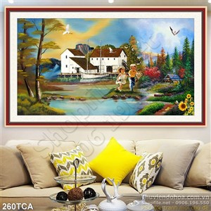 Tranh Sơn Dầu Châu Âu biệt thự