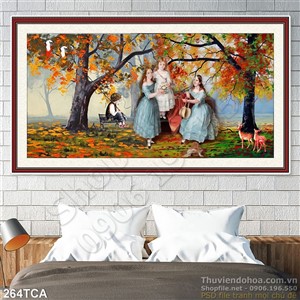 Tranh Sơn Dầu Châu Âu quý tộc