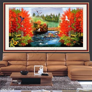 Tranh Sơn Dầu Châu Âu cảnh rừng