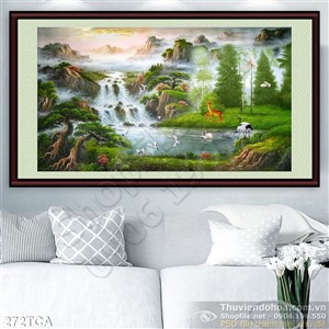 Tranh Sơn Dầu Châu Âu phong cảnh trong rừng