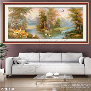 Tranh Sơn Dầu Châu Âu vkhu rừng