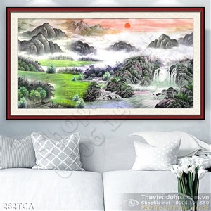 Tranh Sơn Dầu Châu Âu cảnh núi