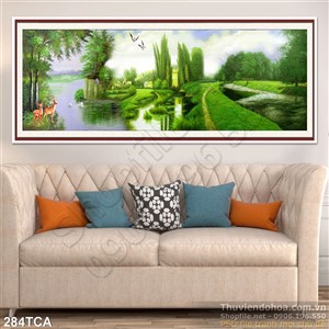 Tranh Sơn Dầu Châu Âu cánh đồng