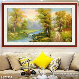 Tranh Sơn Dầu Châu Âu phong cảnh trong rừng