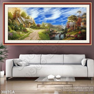 Tranh Sơn Dầu Châu Âu phong cảnh nông thôn