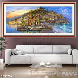 Tranh Sơn Dầu Châu Âu hòn đảo