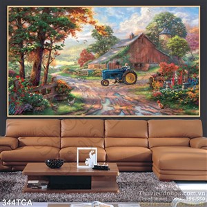 Tranh Sơn Dầu Châu Âu cảnh nông thôn