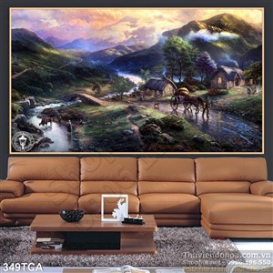 Tranh Sơn Dầu Châu Âu phong cảnh