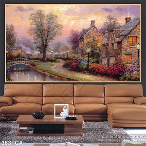 Tranh Sơn Dầu Châu Âu biệt thự