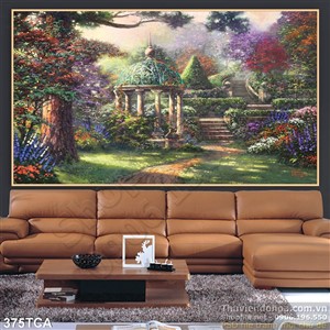 Tranh Sơn Dầu Châu Âu công viên