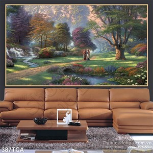 Tranh Sơn Dầu Châu Âu cảnh khu rừng