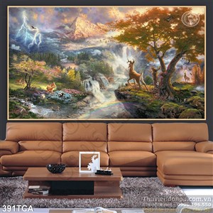 Tranh Sơn Dầu Châu Âu cảnh khu rừng