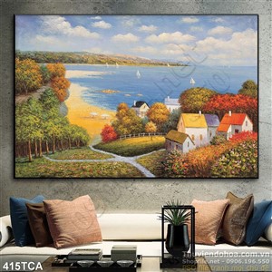 Tranh Sơn Dầu Châu Âu cảnh biển