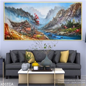 Tranh Sơn Dầu Châu Âu cảnh vùng núi