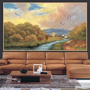 Tranh Sơn Dầu Châu Âu cảnh khu rừng