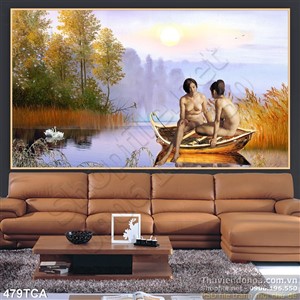 Tranh Sơn Dầu Châu Âu khỏa thân