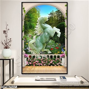 Tranh Bát Mã, Tranh Ngựa Psd phong thủy