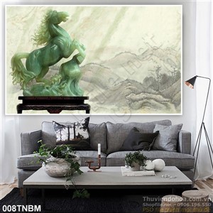 Tranh Ngựa Psd giả ngọc