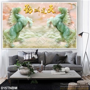 Tranh Ngựa Psd giả ngọc