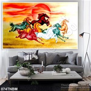 Tranh Ngựa Psd mã đáo thành công