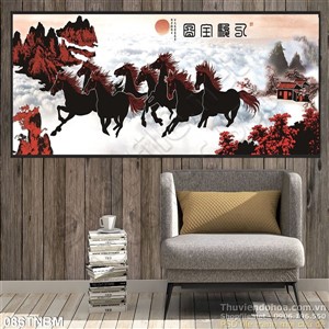 Tranh Bát Mã Psd mã đáo thành công