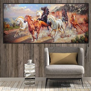 Tranh Bát Mã Psd mã đáo thành công