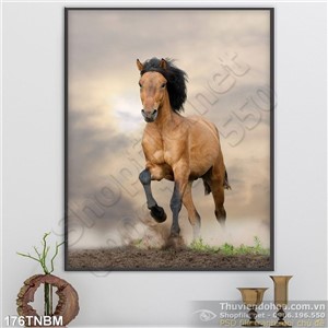 Tranh Ngựa Psd trang trí tường