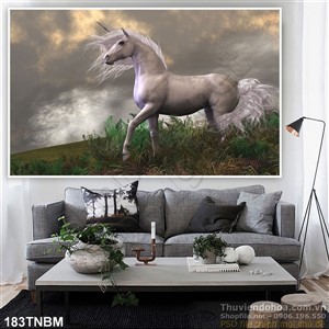 Tranh Ngựa Psd nghệ thuật đẹp