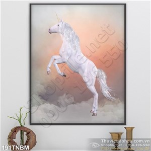 Tranh Ngựa Psd Bạch mã đẹp
