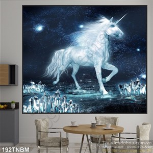 Tranh Ngựa Psd kỳ lân