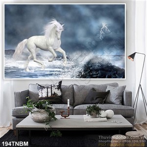 Tranh Ngựa Psd kỳ lân đẹp