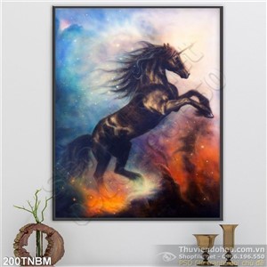 Tranh Ngựa Psd ngựa sắt