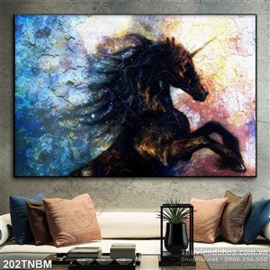 Tranh Ngựa Psd trang trí tường đẹp