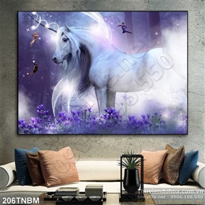 Tranh Ngựa Psd trang trí tường đẹp