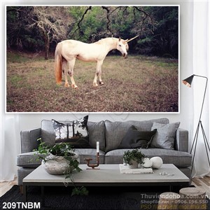 Tranh Ngựa Psd trong rừng