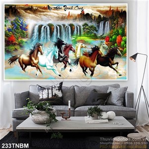 Tranh mã đáo thành công phong thủy nghệ thuật