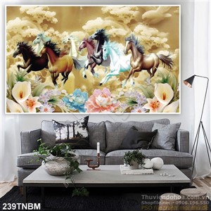 Tranh mã đáo thành công treo tường đẹp