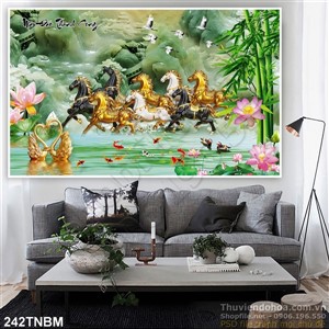 Tranh mã đáo thành công trang trí tường