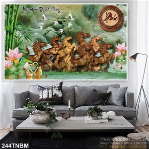 Tranh mã đáo thành công bằng gỗ