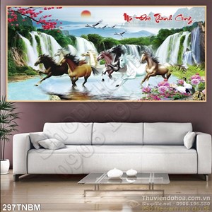 Tranh Ngựa Phong Thủy treo tường