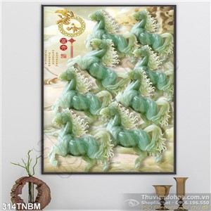 File psd tranh Bát Mã giả ngọc