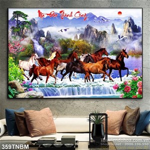 Tranh Gạch 3D mã đáo thành công