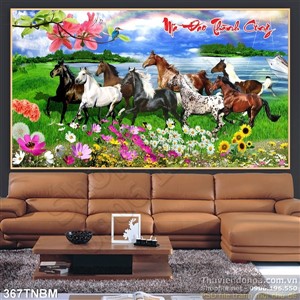 Tranh phong thủy hình Bát Mã