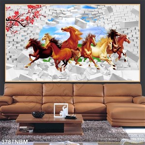 Tranh mã đáo in nghệ thuật 3D