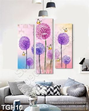 Tranh ghép hoa bồ công anh