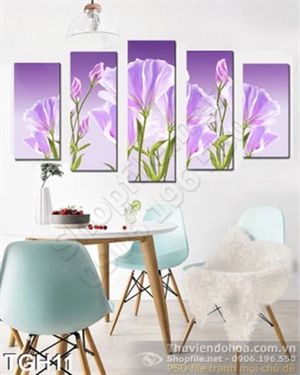 Tranh ghép hoa cát tường