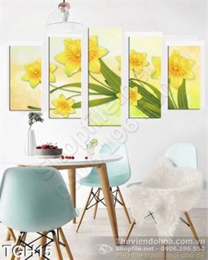 Tranh ghép hoa ly đẹp  độc đáo