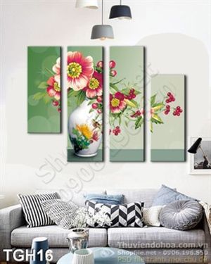Tranh ghép hoa