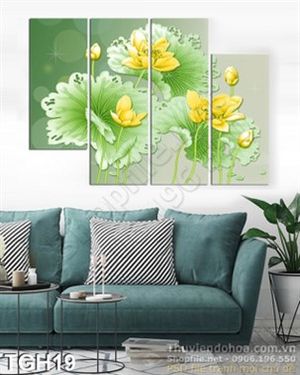 Tranh ghép hoa sen đẹp